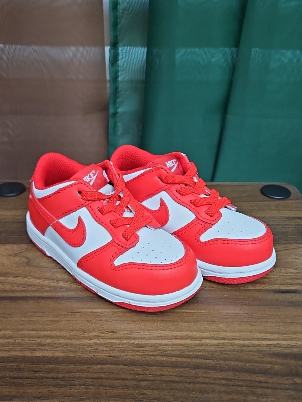 Nike Kids' Red and White Low-Top Sneakers